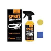 Spray Coating Agent Car Paint Protection Spray 300ml Dual Purpose for Dry and Wet Surfaces Provides Surface Maintenance and Gloss Enhancement One Size