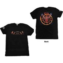 Tool Flame Spiral Men T-Shirt Black L, 100% Cotton, Regular XL