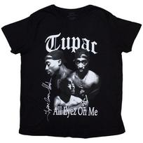 Tupac Unisex T-Shirt: All Eyez B&W (X-Large) L