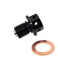 Motorcycle M12x1.5 Magnetic Oil Drain Plug Bolt Oil Drain Sump Nut Fit For Honda Kawasaki Yamaha Motocross Scooter ATV Quad Bik juoda