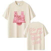 2026 Summer Sabrina Carpenter Do You Want The House Tour Vintage Print Tshirt Unisex Women Fashion Tshirts Casual Tshirts S