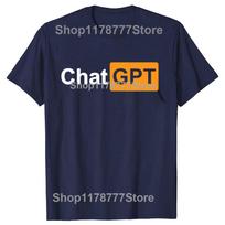 Funny ChatGPT Chat GPT Developer Programmer T Shirts Cotton Short Sleeve Gifts Unisexs Clothing Fashion Loose Oversized TShirt S