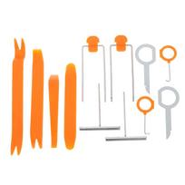 12pcs/set Auto Door Clip Panel Trim Removal Tool Kits 4in1 Car Door Panel Audio Dash Trim Clip Pry Removal Install Refit Tool