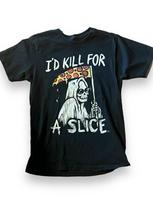 I’d Kill For A Slice Grim Reaper Pizza Black Matter Funny T Shirt Black Medium S
