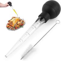 Turkey Baster With Cleaning Brush - Food Grade Syringe Baster