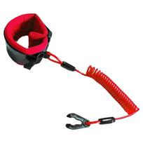 1.6m Kill Switch Key Lanyard Tether Cord Universal Surfing Spring Rope  Outboard Engine raudona