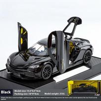1/32 Scale Koenigsegg Gemera GT Super Sports Car Alloy Diecast Model Sound & Light Double Door Toy Children's Educational Toy Decorative Ornament juoda