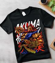 Akuma Gouki T-shirt Karate Street Fighter Video Games Fighting shirt Graphic Tee XL