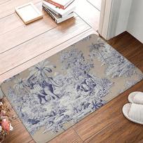 Disney Toile De Jouy Print Doormat Absorbent Non-Slip Indoor Floormat Carpet Area Entry Rugs Exquisite Home Decoration 50x80cm
