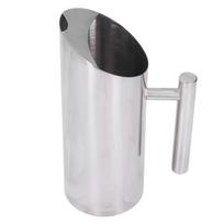 Stainless Steel Water Tie Pot Cold Drinking Pitcher with Ergonomic Handle for Home Restaurant Cafe 1L   33.8oz L