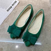 zapatos de mujer women cool light weight bow tie green flock flat shoes lady fashion sweet spring summer hotel work shoes ga129 35