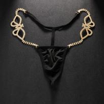 Sexy Butterfly Panties Sexy Versatile Adjustable Rhinestone Thong Women'S Body Chain auksas
