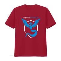 Vyriški Team Mystic mėlynas simbolis Ventiliatorius Linksmas Poke Go Išmintis Vintažiniai Marškinėliai vintažiniai Skalbti Patogūs Stilingi Unisex Universalūs S