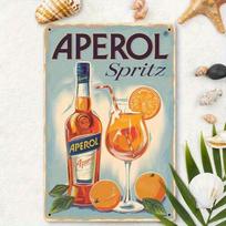 Metal Poster Wall Art, Vintage Aperol Spritz Decor, Tin Sign for Bar Kitchen