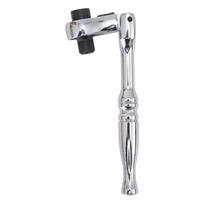 1pc Small Ratchet Wrench Screwdriver Handle Socket Batch Head Quick Spanner Chrome-vanadium Steel Hand Tools Accessories Round Handle