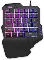 RedThunder vienos rankos žaidimų klaviatūra, RGB apšvietimas, 35 klavišai, mini žaidimų valdiklis (G92-RGB)