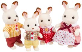 Sylvanian Families Lėlių Rinkinys Triušis ST Mark Amžius 3+ ir Žaislas Sylvanian Epoch [Šokoladinė Šeima] FS-16 Sertifikuotas, Į viršų, Lėlių namelis, Šeimos, Co., Ltd.