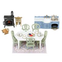 Sylvanian Families Furniture Waterside Red Roof House Elegant Dining ST Mark Certified Ages Toy Dollhouse Sylvanian Families Epoch EPOCH [Sparkling