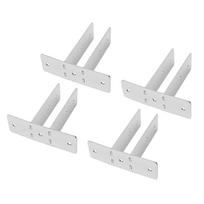 Urinal Screen Bracket Carbon Steel Waterproofing Bathroom Partition Hardware Bracket for 1 Inch Panel