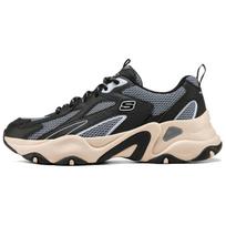 Skechers DLites 5.0 Panda Shoes Comfortable Versatile Shock Absorbing Durable Supportive Lightweight Increased Height Low Top Dad Shoes 232496-BKMT 39.5