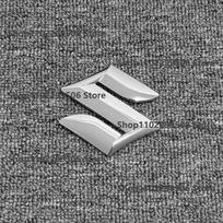 For SUZUKI Vitara SX4 S-Cross SWIFT Jimny Alto Alivio Solio Black chrome carbon Car Front Grille Hood  Rear Trunk Badge Logo