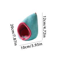 Small Animal Hammock Hangable Cage Accessories Hamster Squirrel Hammock for Enrichment Relaxing Sleeping Indoor Outdoor Tiny Pet mėlyna
