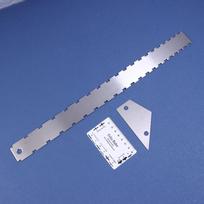 3Pcs Guitar Neck Notched Straight Edge Ruler Luthiers Tool String Action Gauge Height Ruler Guitar Fret Leveling Guide A1