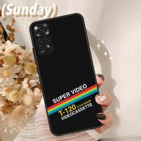 Retro VHS Tape Cover For Xiaomi Redmi Note 13 9 10 11 12 14 15 Pro Plus Case For Redmi 14C 13C 10C 12C 15 C Redmi Note 12 Pro 4G
