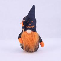 Halloween Pumpkin No Face Rag Doll With Polyester For Festive Party Decoration And Gift juoda