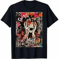 An Streetwear Cyberpunk Y2K Hip Hop Techwear Manga Anime T-Shirt All Seasons,220g Pure Cotton Single S įvairiaspalvis