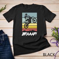 Vintage Dirt Bike Braap-Braaap Funny Motocross Rider T-Shirt Mens Womens Tees Top Unisex T-Shirt Mens Womens Tees Top L