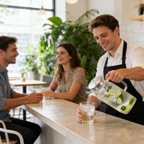 Glass Pitcher 2000ml Clear Heat Resistant Large Thickened Carafe With Lid Water Carafe Container For Beverage Liquids China Mainland