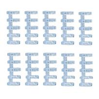 New 10Pcs Binding Spines Snap Split Binder Rings Learning Cards A4 A5 A6 Notebook Loose Leaf 5 Ring Plastic Binding Combs mėlyna