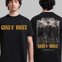 Guns N Roses Birmingham UK 2026 Tour On June 23 2026 Two Sided T-Shirt. XXL