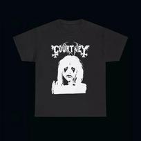 Courtney Love Black Metal T Shirt Hole Nirvana Vintage Grunge Y2K Goth Emo Rock XXXL
