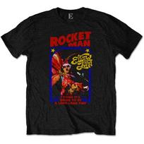 Men's Elton John Rocketman Feather Suit Slim Fit T-shirt Medium Black XXXL