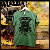 Military Infantry T-Shirt Iraq Afghanistan War Combat Veteran Tactical Grunt Ops L