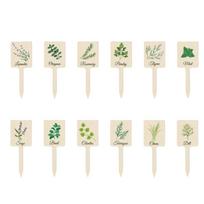 12PCS Reusable Plant Markers Acrylic Plant Tags Plant Sign Plant Stake Tags  Potted Plants Style 3