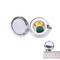 NEW Travel Metal Pill Box Medicine Organizer Container Jewellery Case Storage Holder