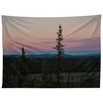YUKON EVENING tapestry 75x100 juoda