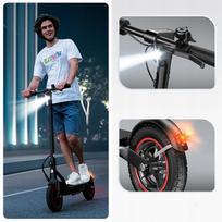 Electric Scooter W6-DZ 500W Foldable 10  37KM Lightweight Dual Brakes
