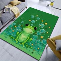 Multiple sizes Frog Nebula Kids Rug Pattern Carpet for Living Room Bedroom Sofa Home Decor Non-slip Floor Mat Luxury Gift 40x60cm