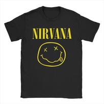 Nirvana Angel Band Unisex T Shirts  Funny Tees Short Sleeve Round Neck TShirt Pure Cotton Printing Clothing S