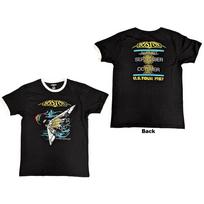 Boston Unisex Ringer T-Shirt: US Tour '87 (Back Print) (Large) S