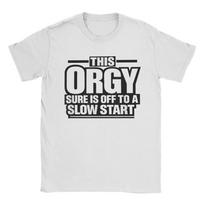 This Snail Orgy Sure is Off to a Slow Start Funny Quote T Shirt Summer  Cotton TShirts For Adult Hipster Casual Tee Shirt Gift S
