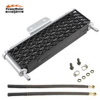 Oil Cooler Motorcycle Radiator Kit Universal Accessories Water Engine Cooling for Honda Kawasaki Monkey Motocross Pit Dirt Bike M10 Silver