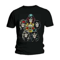 Guns N Roses Men's Vintage Heads Short Sleeve T-Shirt, Black, Medium 2XL