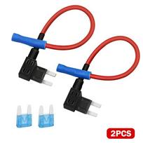2PCS 12V Fuse Holder Add-a-circuit TAP Adapter Micro2 Mini Small Standard ATM Auto Fuse With
