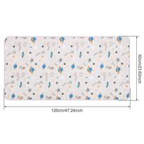 Guinea Pig Cage Liner Small Pet Absorbent Mat Washable Reusable Hamster Pee Pad Anti-Slip for Pet Guinea Pig Rabbit Hedgehog mėlyna