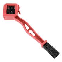 Motorcycle Chain Brush Brush Scrubber Bicycle Chain Cleaner Motorcycle Chain Maintenance Cleaning Brush for Road Mountain Bike raudona